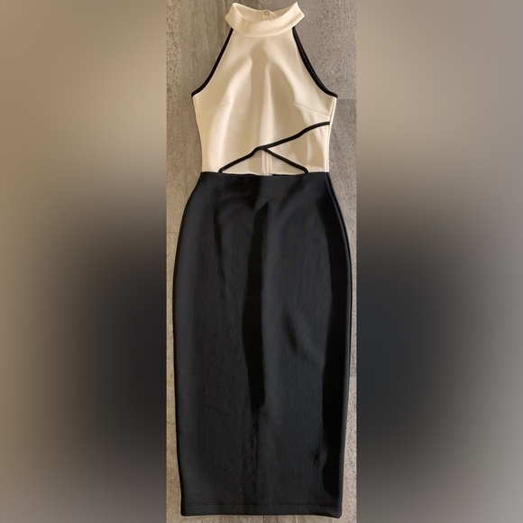 ASOS Sleeveless Peek-A-Boo Bodycon Dress - Picture 2 of 9